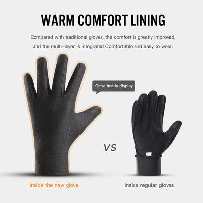Rechargeable Heated Gloves – 3 Heat Levels & Waterproof Design