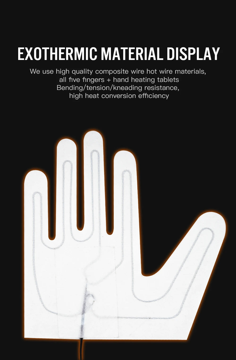 Rechargeable Heated Gloves – 3 Heat Levels & Waterproof Design