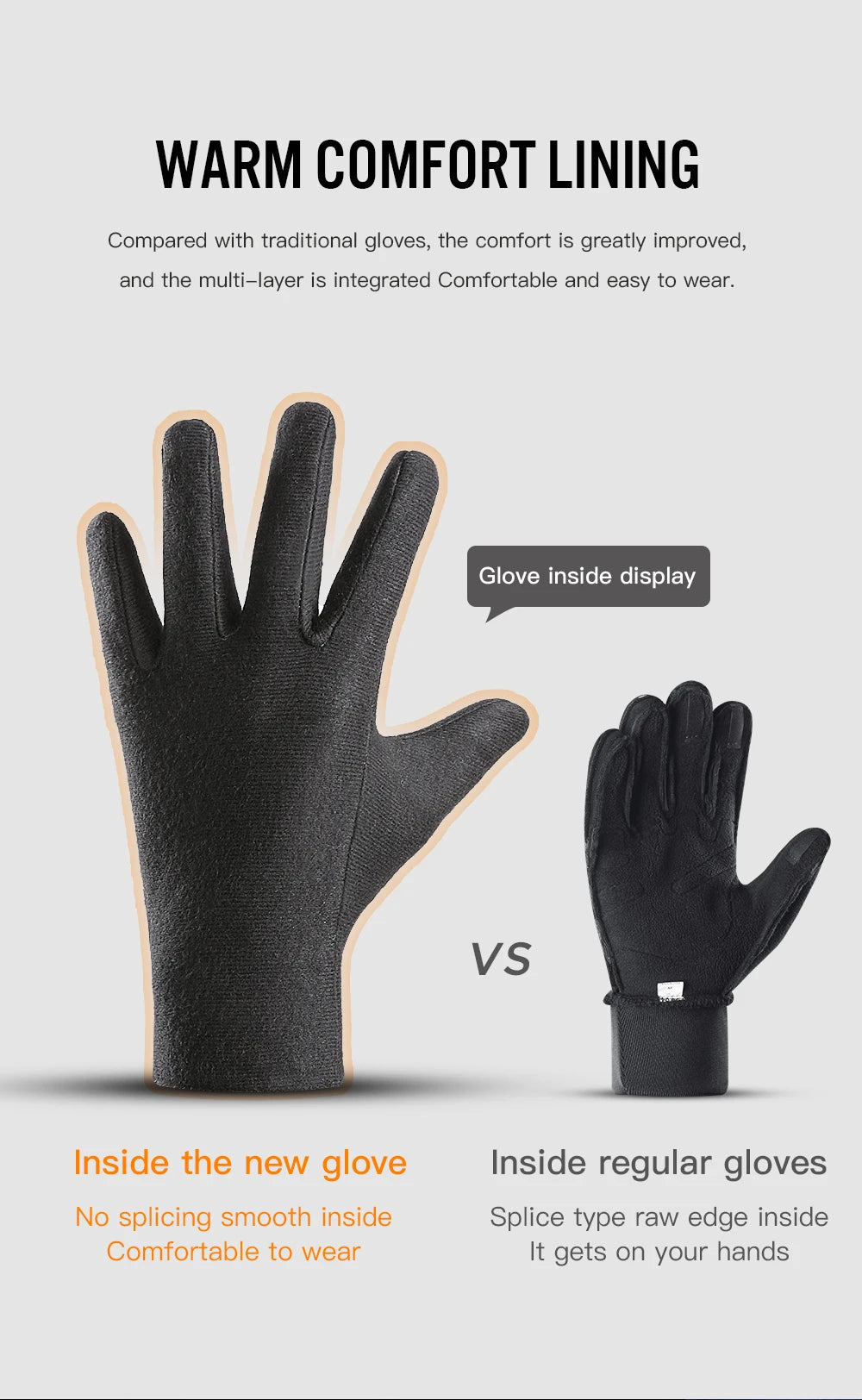 Rechargeable Heated Gloves – 3 Heat Levels & Waterproof Design
