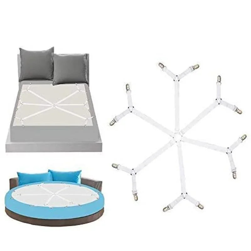 Bed Sheet Holder Clips 12 Pack — Adjustable Non Slip Mattress Grippers