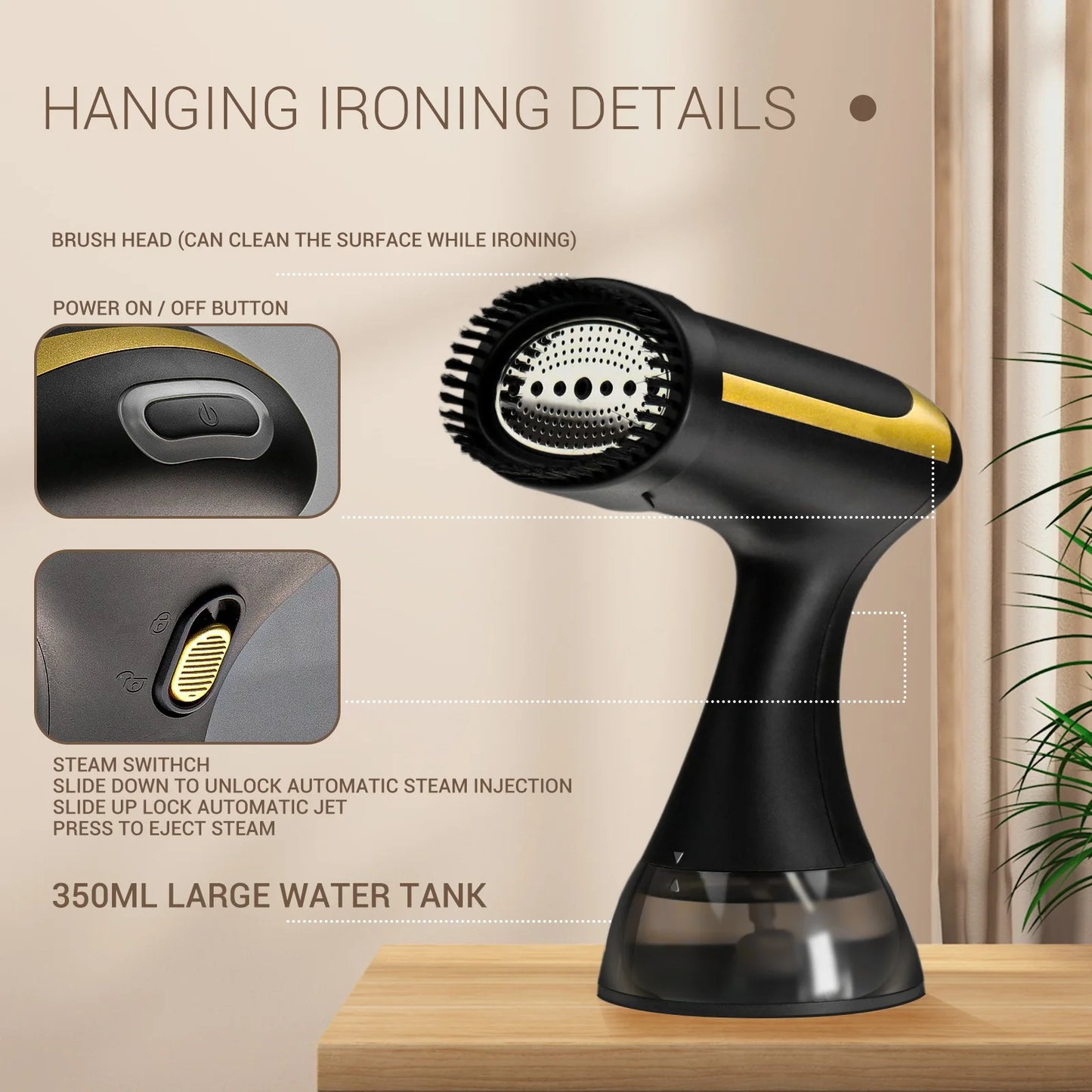 Portable Garment Steamer — Wrinkle Free Clothes in 3 Minutes