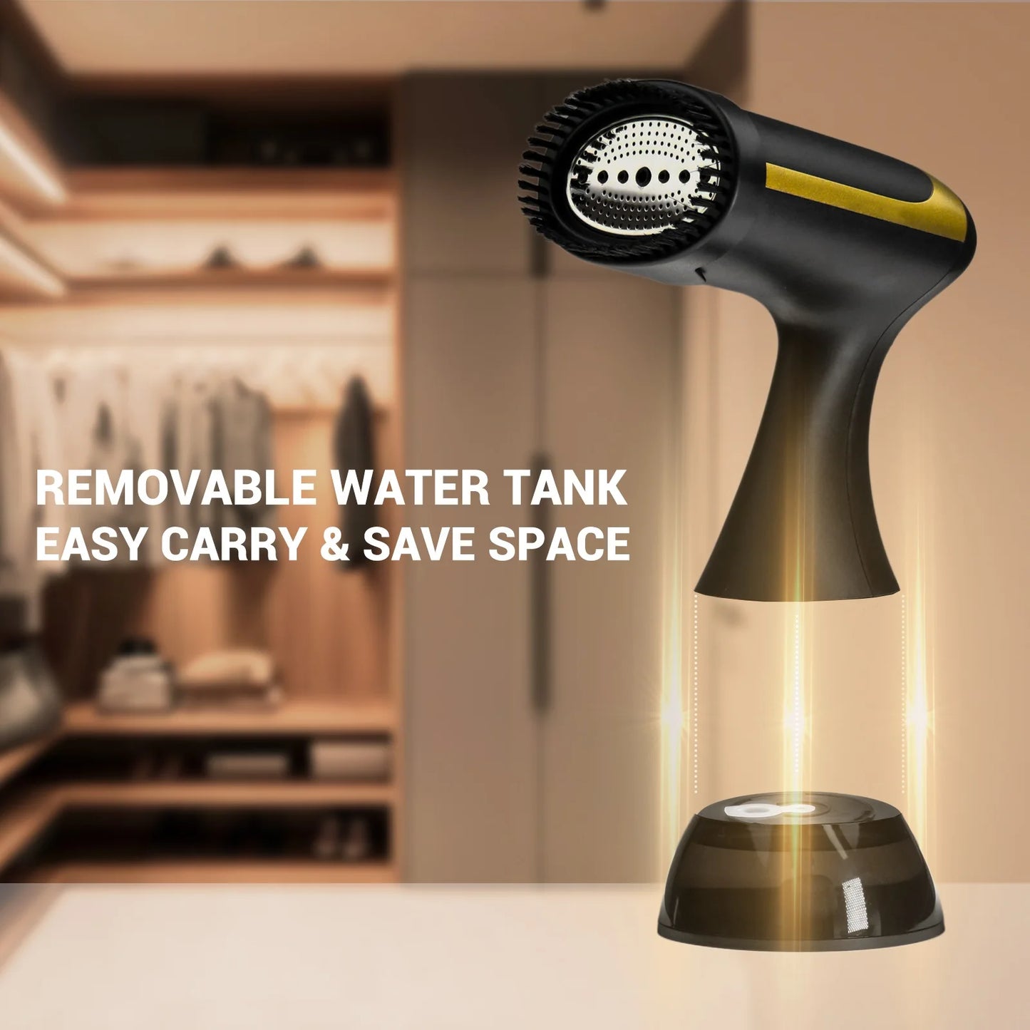 Portable Garment Steamer — Wrinkle Free Clothes in 3 Minutes