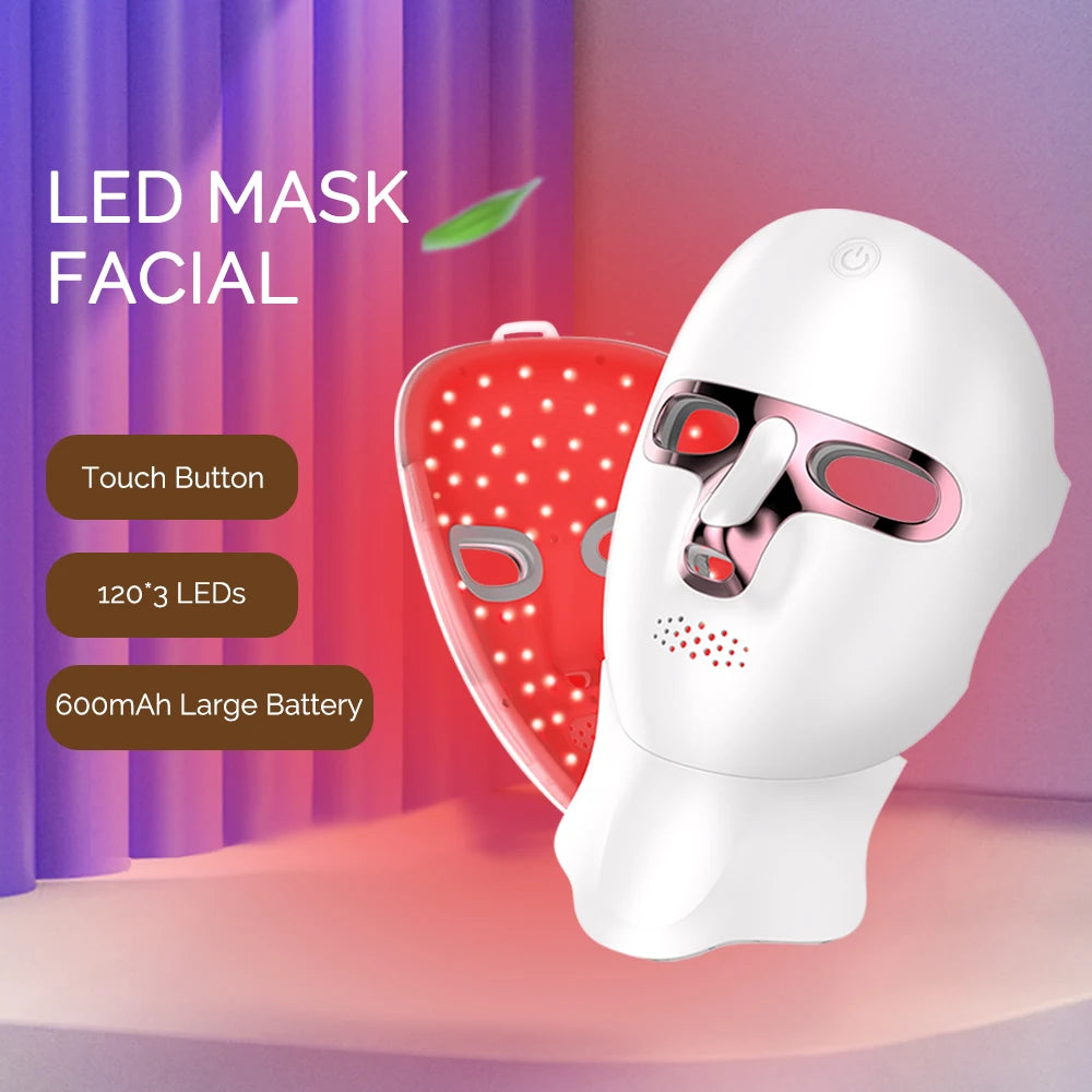 7 Color LED Face & Neck Mask — Photon Skin Rejuvenation Therapy