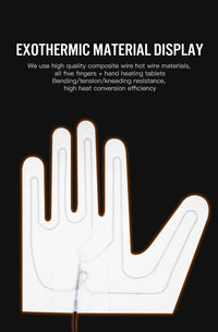 Rechargeable Heated Gloves – 3 Heat Levels & Waterproof Design