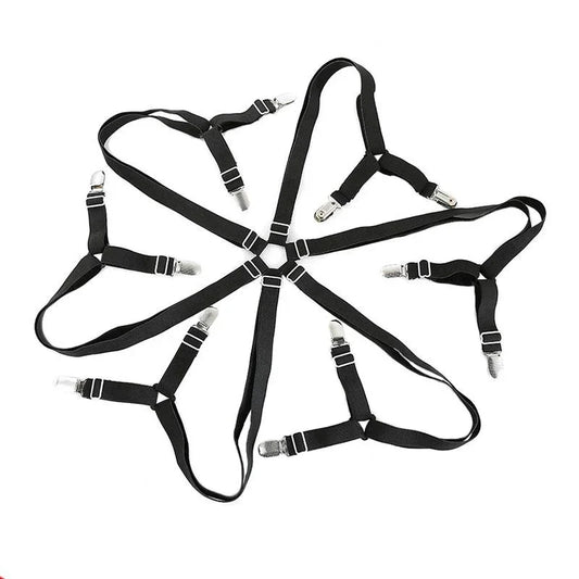 Bed Sheet Holder Clips 12 Pack — Adjustable Non Slip Mattress Grippers