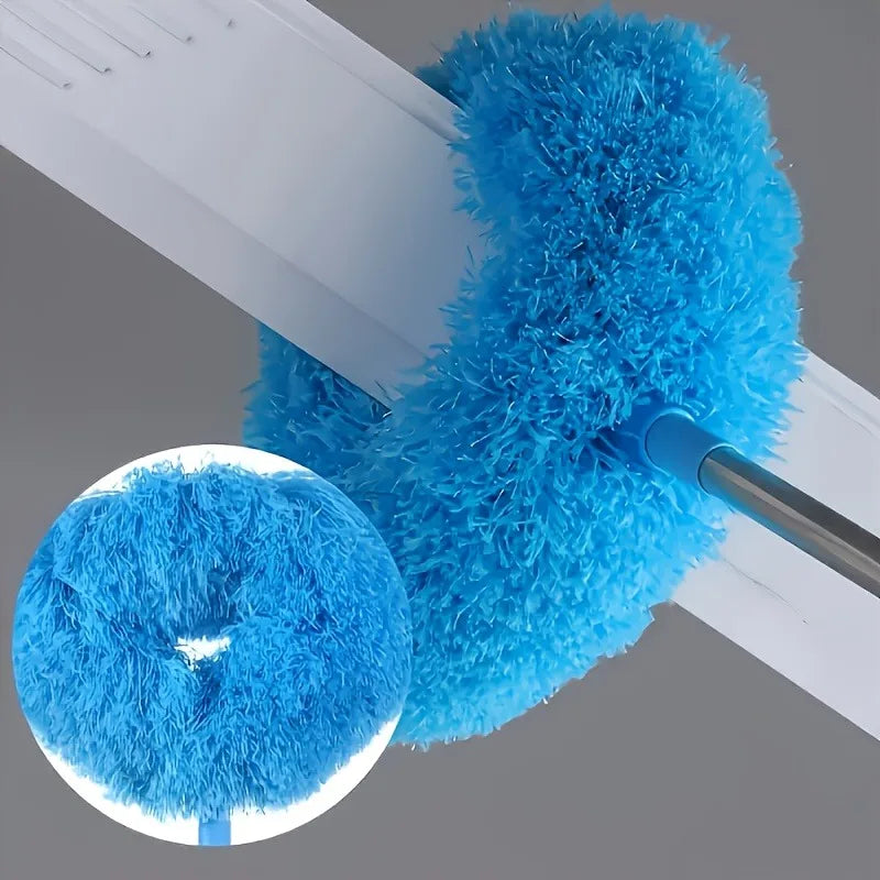 Retractable Ceiling Fan Duster — Extendable 48 Inch Microfiber Pole