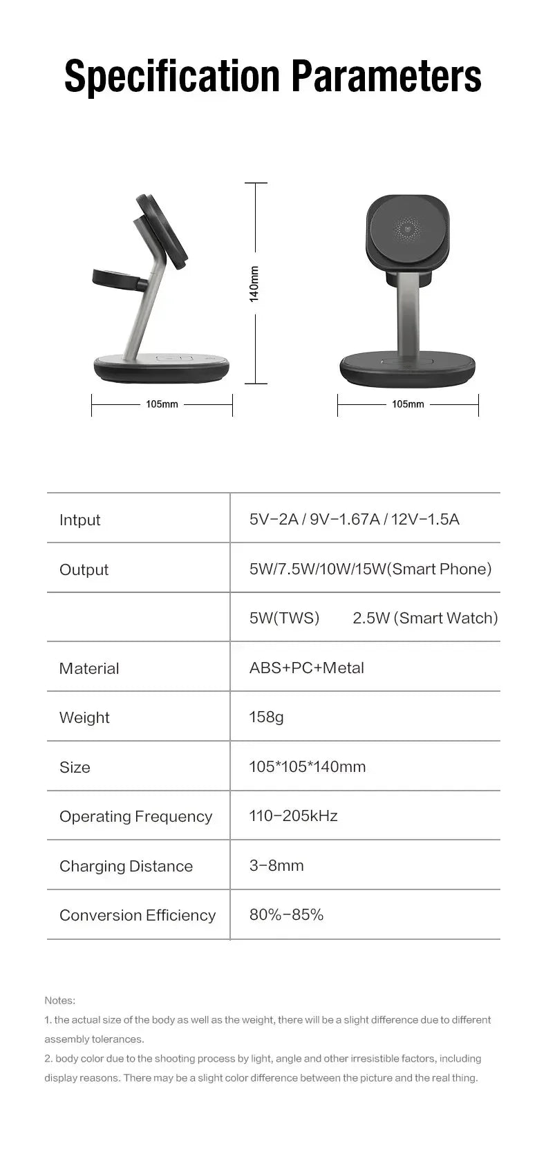 3 in 1 MagSafe Wireless Charger — iPhone Apple Watch AirPods Station