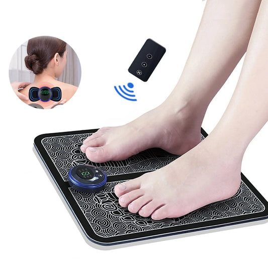 Electric Foot Massager Pad — EMS Therapy with 8 Modes