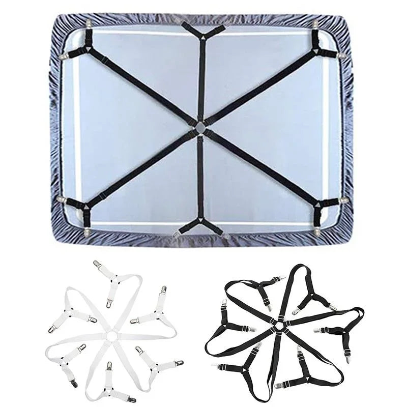 Bed Sheet Holder Clips 12 Pack — Adjustable Non Slip Mattress Grippers