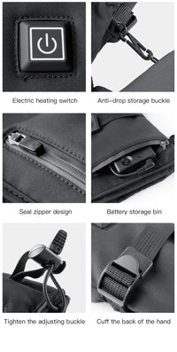 Rechargeable Heated Gloves – 3 Heat Levels & Waterproof Design