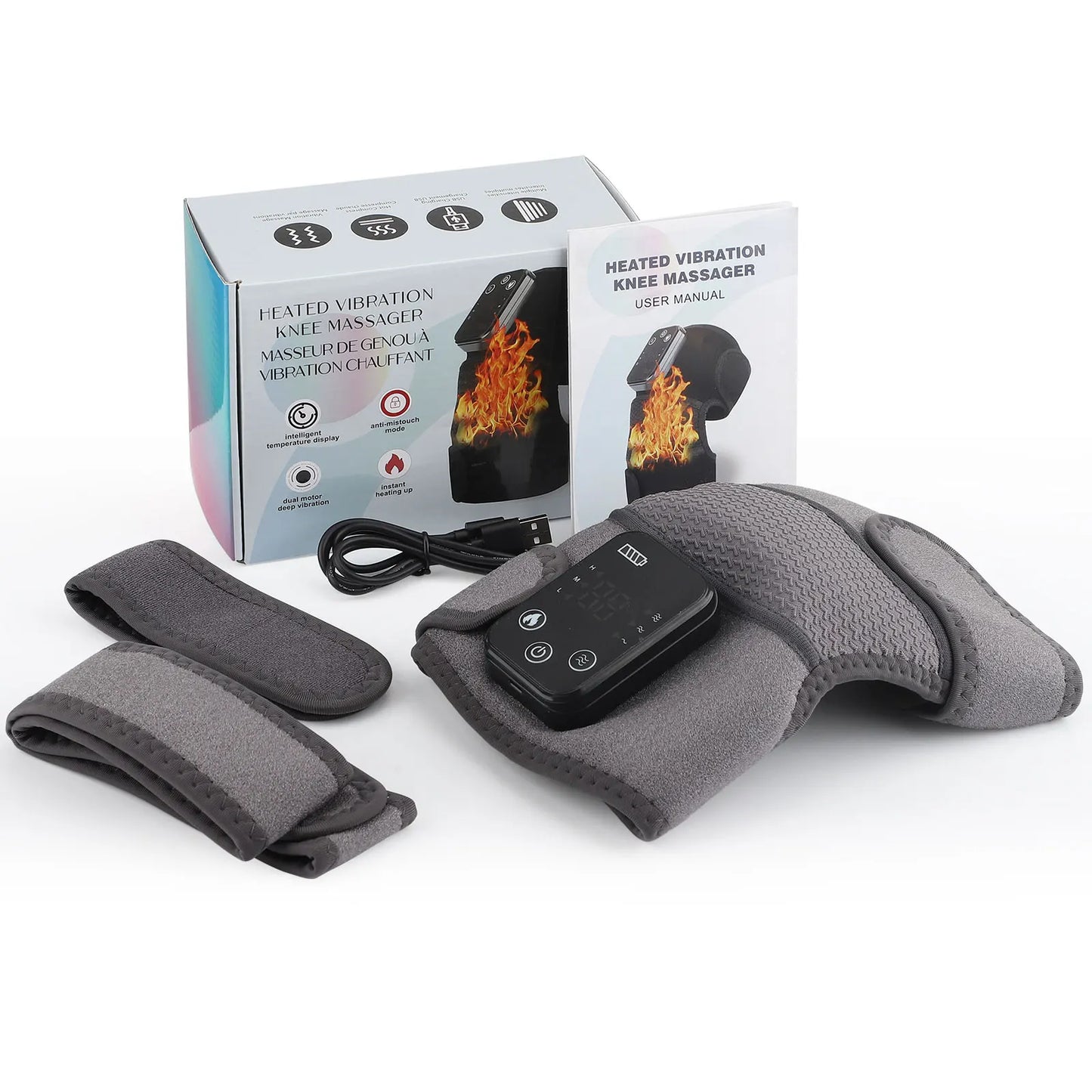 Heated Knee & Joint Massager — Wireless Pain Relief Wrap