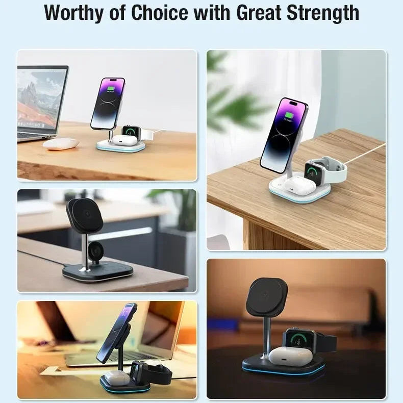 3 in 1 MagSafe Wireless Charger — iPhone Apple Watch AirPods Station