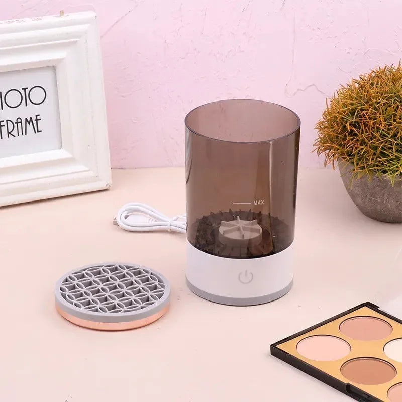 Electric Makeup Brush Cleaner — USB Spinner for All Brush Sizes