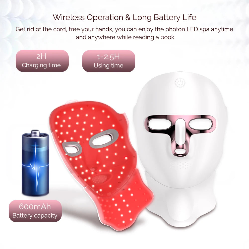 7 Color LED Face & Neck Mask — Photon Skin Rejuvenation Therapy