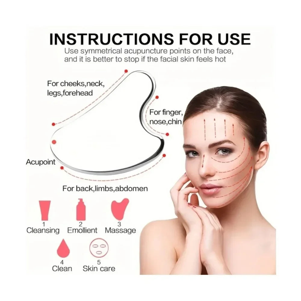 Ice Face Roller & Gua Sha Set — Depuff Contour and Shrink Pores