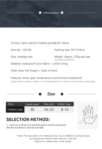 Rechargeable Heated Gloves – 3 Heat Levels & Waterproof Design